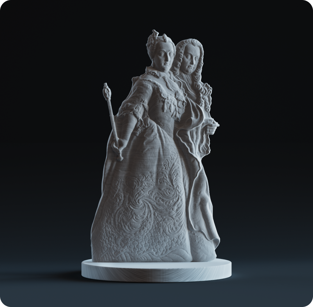 Maria Theresia als 3D Druck